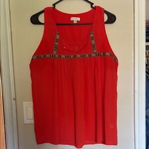 Women's Red Sleeveless Top by American Rag